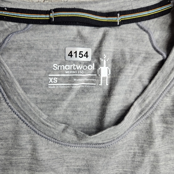 SmartWool XS Gray Classic Merini Wool Thermal Baselayer Long Sleeve Shirt - Picture 3 of 10